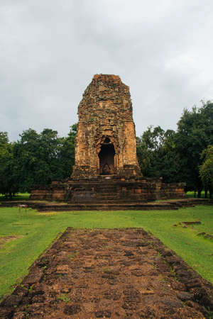 Si Thep Historical Park at thailandの写真素材