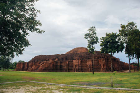 Si Thep Historical Park at thailandの写真素材