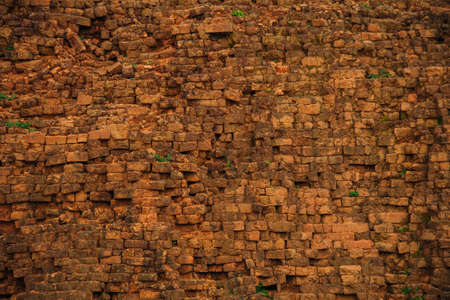 Background of stone wall textureの写真素材
