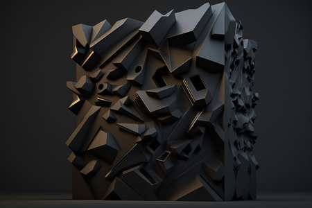 Beautiful stylish black background with developing. Generative AIの素材