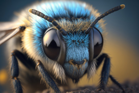 Macro sharp and detailed fly compound eye surface. Generative AIの素材