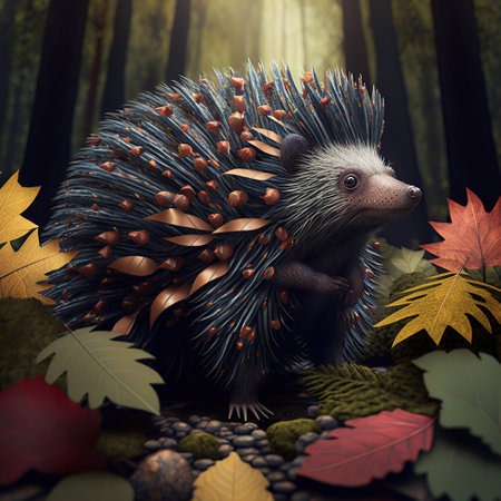 The Quill and the Wood, The Relationship Between Porcupines and Trees, generative aiの素材