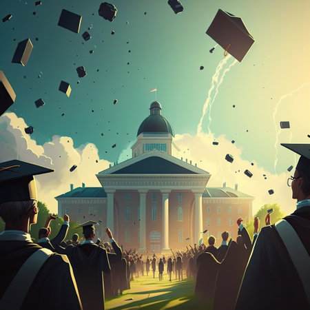 The Elegance of Graduation Ceremonies, generative aiの素材