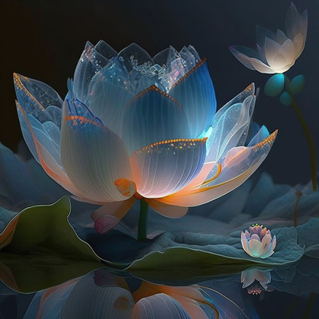 The Stunning Colors of a Flower's Light Spectrum, generative aiの素材
