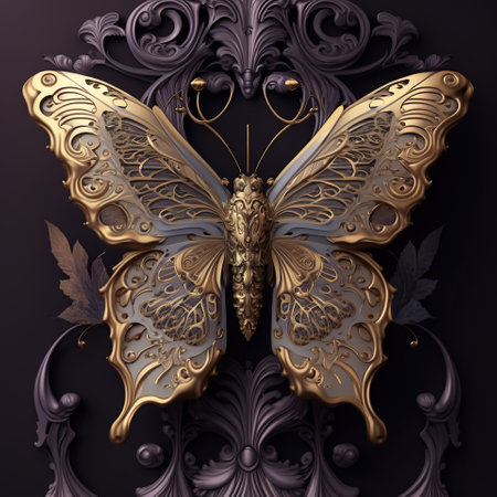 A Different Kind of Beauty, Embracing the Butterfly Uniqueness of Ornamental Design, generative aiの素材