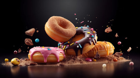 Flying donuts creative, Generative AIの素材