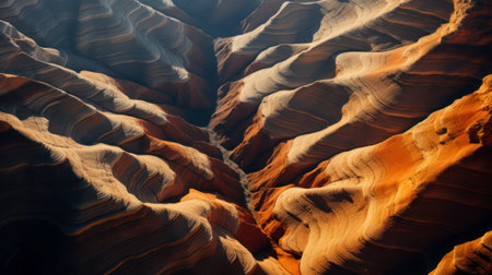 Sculptured by Time. Abstract Textures of the Canyons. Generative AIの素材