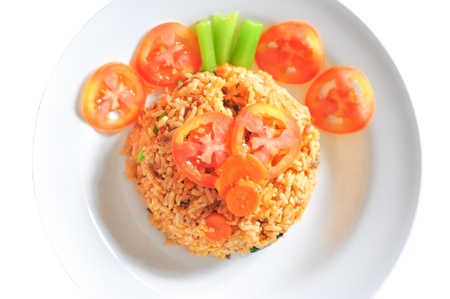 fired rice thai foodの写真素材