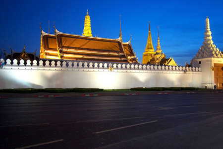 Night of Wat Phra Kaewの写真素材