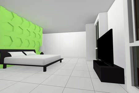 Bed room houseの写真素材
