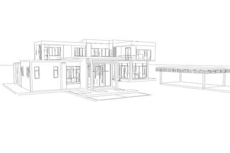 Drawing of homeの写真素材