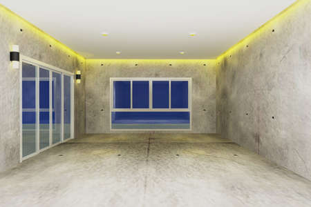 Empty room in houseの写真素材
