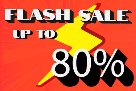 Flash Sale banner, this weekend special offer advertising banner templateのイラスト素材