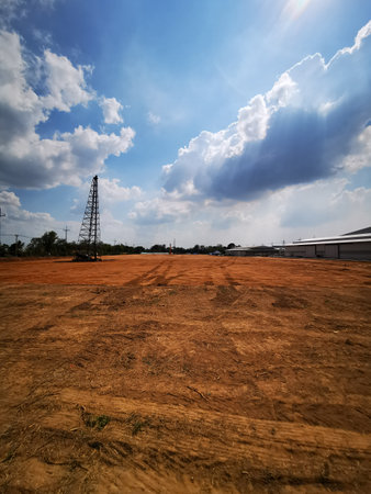 Preparation for construction of Pile Foundations workの写真素材