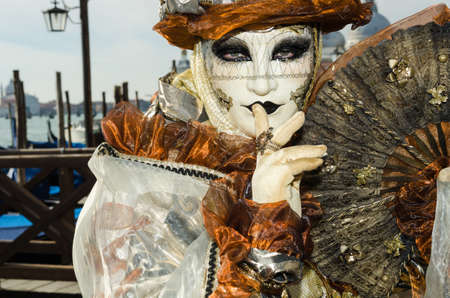 Mask at the Venice Carnival 2013の写真素材