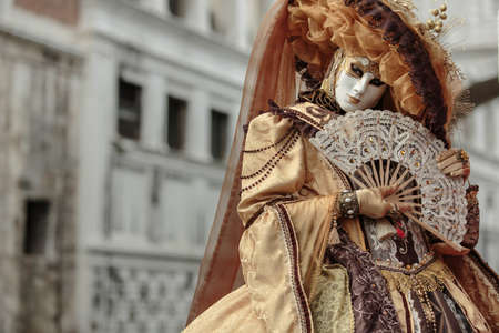 Mask at the Venice Carnival 2014の写真素材