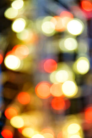 bokeh photo of christmas lightsの写真素材