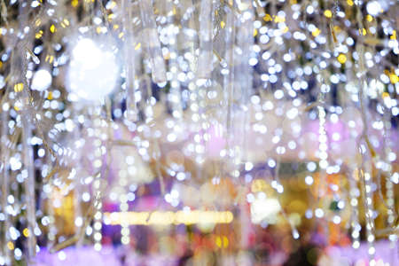 Bokeh lighting photos are used for backgrounds.の写真素材