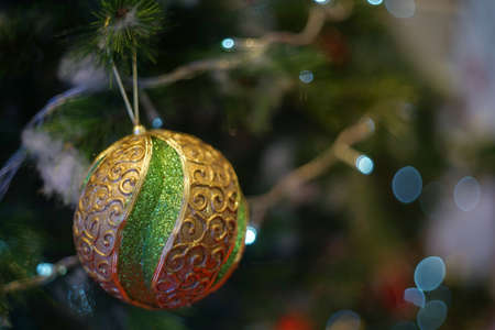 Christmas or Happy New Year themed photos to use for wallpaper or something else.の写真素材