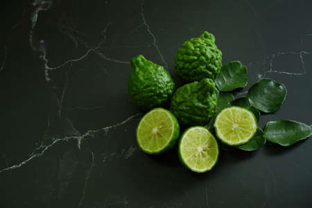 Pictures of Bergamot fruit  for cooking or other usesの写真素材