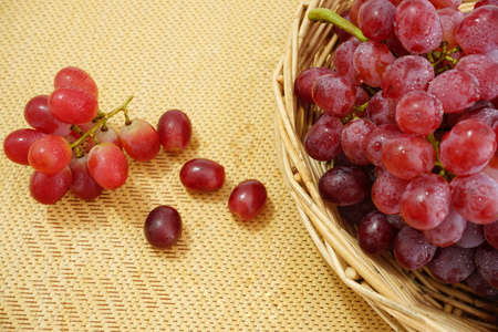 Photo of red grapes without seeds