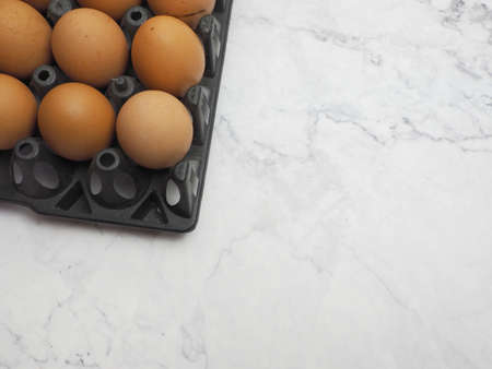 photo of chicken eggs for cookingの写真素材