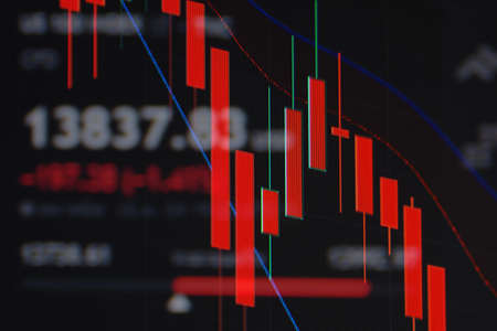 Stock Market Loss Trading Chart Investment Analysis Business Index Chart Finance Board Chart