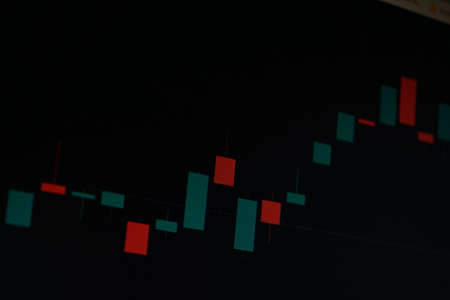 Stock Market Trading Chart Investment Analysis Business Index Chart Finance Board Chartの写真素材
