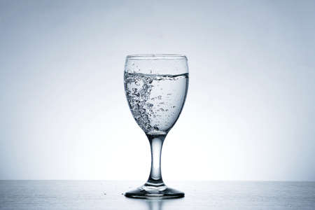 PHOTOS OF WATER IN SOUR GLASSの写真素材
