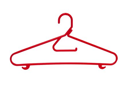 hanger isolated on whiteの写真素材