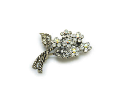 brooch isolated on a white background.の写真素材