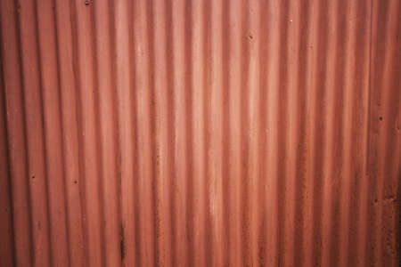 Red Zinc and rust wall backgroundの写真素材
