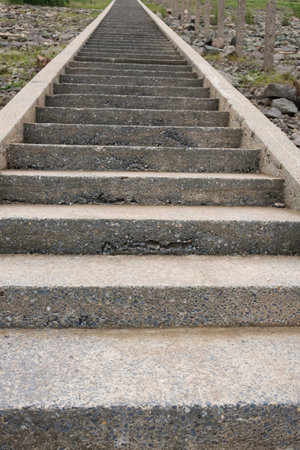 Long stairs at the pier.