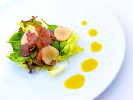 Salad on White Plate 2の写真素材