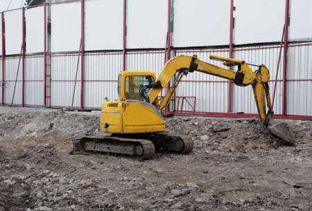 Dredge on a building site の写真素材