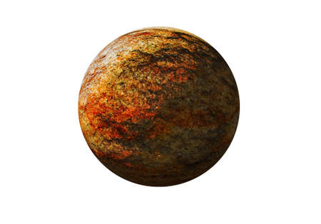 isolated planet on white background の写真素材