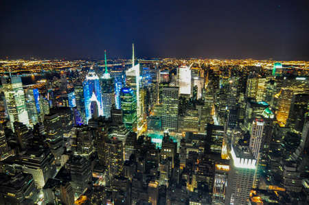Big Apple after sunset - new york manhattan at night の写真素材