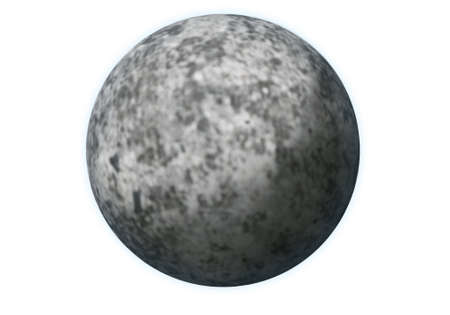 rock planet isolated on white