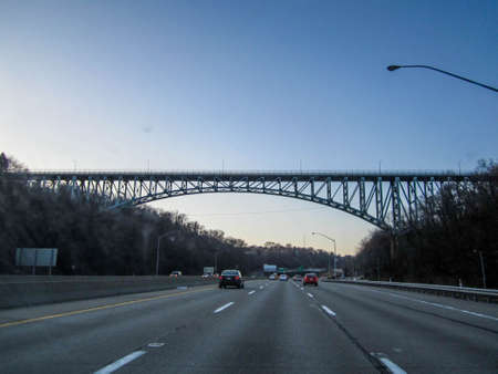 Bridge over highway  