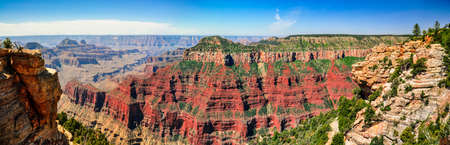 Panorama of North Rim Grand Canyonの写真素材