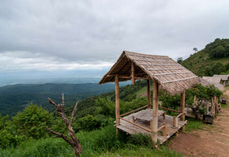 a little hut in the jungle , の写真素材