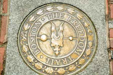 The freedom trail in Boston の素材