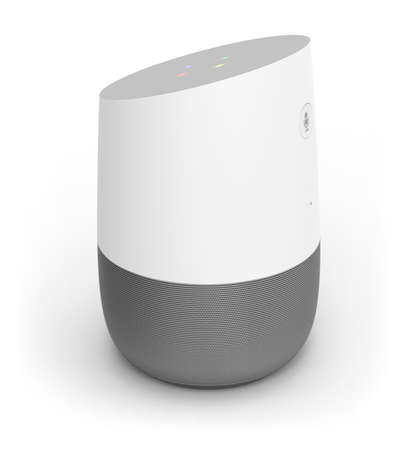 Smart hub home assistant isolated on whiteの写真素材