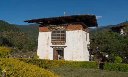 Temple. Kingdom of Bhutan. Asiaの写真素材