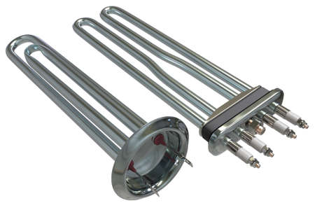 Heating element isolated on whiteの写真素材