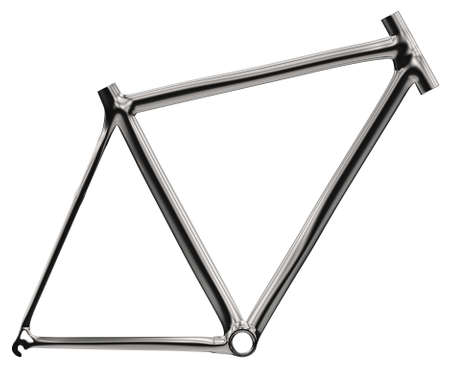 Bike frame isolated on whiteの写真素材