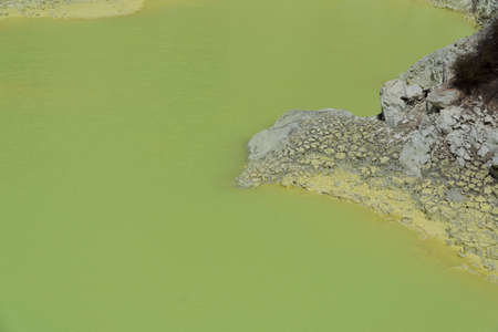 Volcanic pool closeup. New Zealand near Rotoruaの写真素材