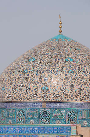 Sheikh Lotf Allah Mosque in Isfahan, Iranの写真素材