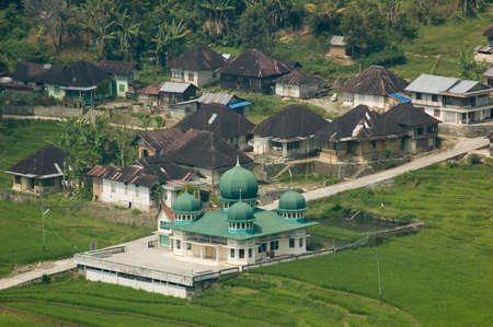Mosque in village. Sumatra, Indonesiaの写真素材