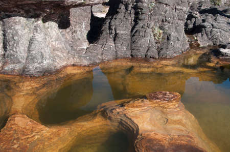 Basin on the top of Roraima plateau. Venezuelaの写真素材